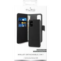 PURO Wallet Detachable - Etui 2w1 Samsung Galaxy S20+ (czarny)
