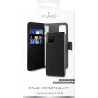 PURO Wallet Detachable - Etui 2w1 Samsung Galaxy S10 Lite (czarny)