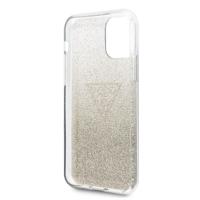 Guess Solid Glitter Triangle - Etui iPhone 11 (Gold)