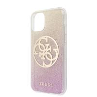 Guess Gradient Circle Glitter 4G - Etui iPhone 11 Pro Max (Gold/Pink)