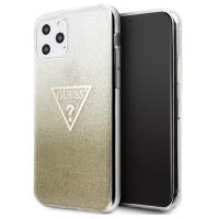 Guess Solid Glitter Triangle - Etui iPhone 11 Pro Max (Gold)