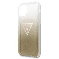 Guess Solid Glitter Triangle - Etui iPhone 11 Pro Max (Gold)