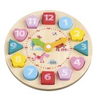 Lelin Toys - Drewniany zegar logiczny