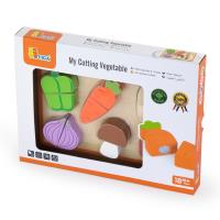 Viga Toys - Drewniana deska z warzywami do krojenia