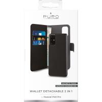 PURO Wallet Detachable - Etui 2w1 Huawei P40 Pro (czarny)