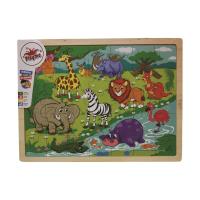 Top Bright - Drewniane puzzle dżungla (35 el.)