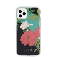 Guess Flower Shiny Collection N1 - Etui iPhone 11 Pro (Black)