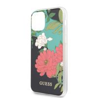 Guess Flower Shiny Collection N1 - Etui iPhone 11 Pro Max (Black)
