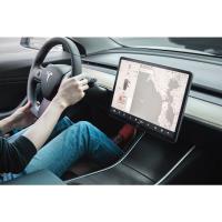 Moshi iVisor AG - Matowa folia ochronna na ekran konsoli centralnej Tesla Model 3/Y (Black/Clear Matte)