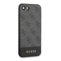 Guess 4G Bottom Stripe Collection - Etui iPhone SE 2020 / 8 / 7 (szary)