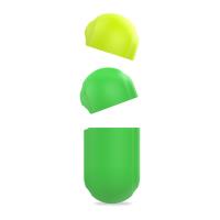 PURO ICON Fluo Case - Etui do Airpods Pro z dodatkową osłonką (Fluo Green + Fluo Yellow Cap)