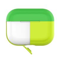 PURO ICON Fluo Case - Etui do Airpods Pro z dodatkową osłonką (Fluo Yellow + Fluo Green Cap)