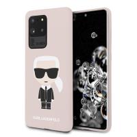 Karl Lagerfeld Fullbody Silicone Iconic - Etui Samsung Galaxy S20 Ultra (Light Pink)