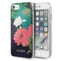 Guess Flower Shiny Collection N1 - Etui iPhone SE 2020 / 8 / 7 (Black)