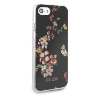 Guess Flower Shiny Collection N4 - Etui iPhone SE 2020 / 8 / 7 (Black)