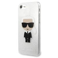 Karl Lagerfeld Iconic Karl - Etui iPhone SE 2020 / 8 / 7 (Silver Glitter)