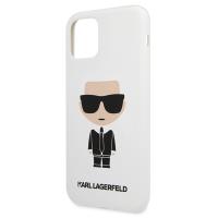 Karl Lagerfeld Fullbody Silicone Iconic - Etui iPhone 11 Pro Max (White)