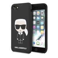 Karl Lagerfeld Fullbody Silicone Iconic - Etui iPhone SE 2020 / 8 / 7 (Black)