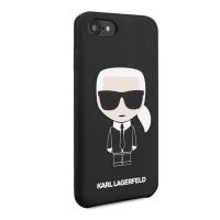 Karl Lagerfeld Fullbody Silicone Iconic - Etui iPhone SE 2022 / SE 2020 / 8 / 7 (Black)