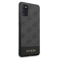 Guess 4G Bottom Stripe Collection - Etui Samsung Galaxy A41 (szary)
