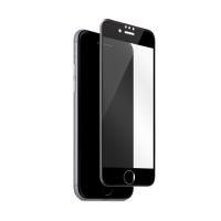 PURO Frame Tempered Glass - Szkło ochronne hartowane na ekran iPhone SE (2022 / 2020) / 8 / 7 (czarna ramka)