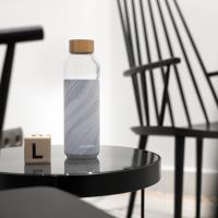 Quokka Flow - Butelka na wodę ze szkła 660 ml (White Stone)