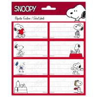 Snoopy - Naklejki na zeszyt lub książkę 8 x 4 cm