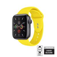 Crong Liquid - Pasek do Apple Watch 42/44/45 mm (żółty)