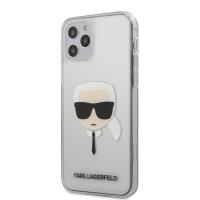 Karl Lagerfeld Head - Etui iPhone 12 / iPhone 12 Pro (przezroczysty)