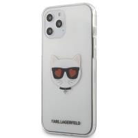 Karl Lagerfeld Choupette Head Heart - Etui iPhone 12 Pro Max (przezroczysty)