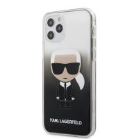 Karl Lagerfeld Iconik Gradient - Etui iPhone 12 / iPhone 12 Pro (czarny)