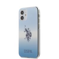 US Polo Assn Dh & Logo Gradient - Etui iPhone 12 Mini (niebieski)