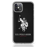 US Polo Assn Big Double Horse Logo - Etui iPhone 12 / iPhone 12 Pro (czarny)