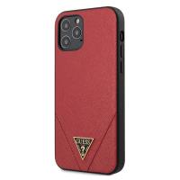 Guess Saffiano V - Etui iPhone 12 Pro Max (czerwony)