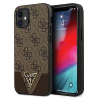 Guess 4G Triangle Collection - Etui iPhone 12 mini (brązowy)