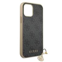 Guess 4G Charms Collection - Etui iPhone 12 / iPhone 12 Pro (szary)