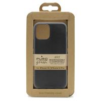 PURO Green Compostable Eco-friendly Cover - Ekologiczne etui iPhone 12 / iPhone 12 Pro (czarny)