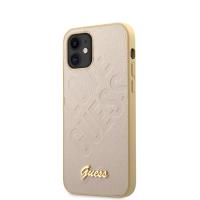 Guess Iridescent Love - Etui iPhone 12 mini (złoty)