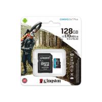 Kingston Canvas Go Plus microSDXC - Karta pamięci 128 GB A2 Class 10 UHS-I U3 V30 170/90 MB/s z adapterem