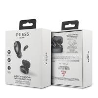 Guess Wireless Earphones 5.0 4H - Słuchawki TWS + stacja dokująca (czarny)