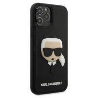 Karl Lagerfeld 3D Rubber Karl's Head - Etui iPhone 12 / iPhone 12 Pro (czarny)