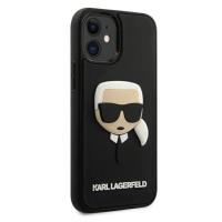 Karl Lagerfeld 3D Rubber Karl`s Head - Etui iPhone 12 mini (czarny)