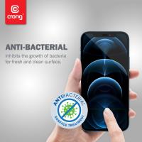 Crong Anti-Bacterial 3D Armour Glass – Szkło hartowane 9H na cały ekran iPhone 12 Mini + ramka instalacyjna
