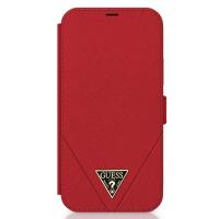 Guess Booktype Saffiano V – Etui iPhone 12 Pro Max (czerwony)