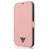 Guess Booktype Saffiano V – Etui iPhone 12 / iPhone 12 Pro (różowy)