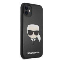 Karl Lagerfeld Silicone Ikonik Karl`s Head - Etui iPhone 11 (czarny)