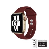 Crong Liquid - Pasek do Apple Watch 38/40/41 mm (bordowy)