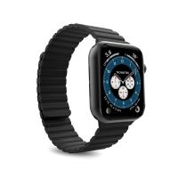 PURO ICON LINK - Magnetyczny pasek do Apple Watch 38/40/41 mm (S/M) (czarny)