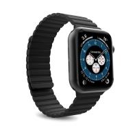 PURO ICON LINK - Magnetyczny pasek do Apple Watch 42/44/45 mm (M/L) (czarny)