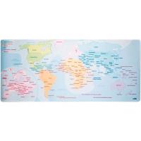 Mata gamingowa / na biurko Mapa świata XXL (kolorowy)
